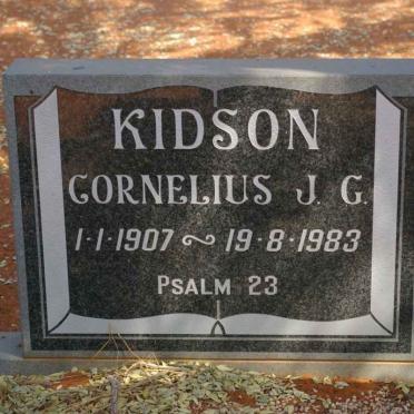 KIDSON Cornelius J.G. 1907-1983