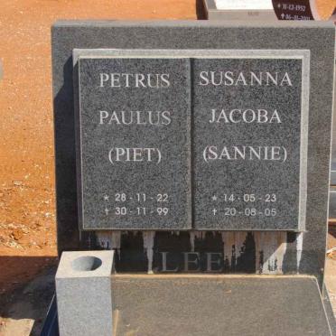 LEE Petrus Paulus 1922-1999 &amp; Susanna Jacoba 1923-2005