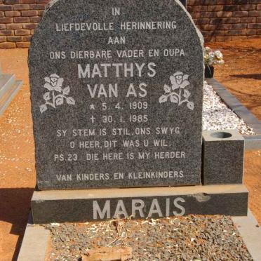 MARAIS Matthys van As 1909-1985