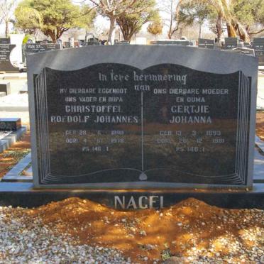 NAGEL Christoffel Roedolf Johannes 1890-1978 &amp; Gertjie Johanna 1893-1981