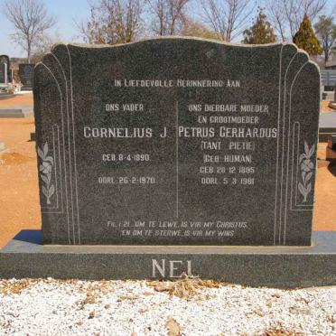 NEL Cornelius J. 1890-1970 &amp; Petrus Gerhardus HUMAN 1896-1981