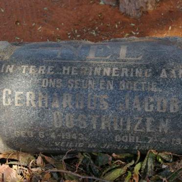 OOSTHUIZEN Gerhardus Jacobus 1943-1963