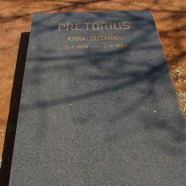 PRETORIUS Anna Susanna 1859-1968?
