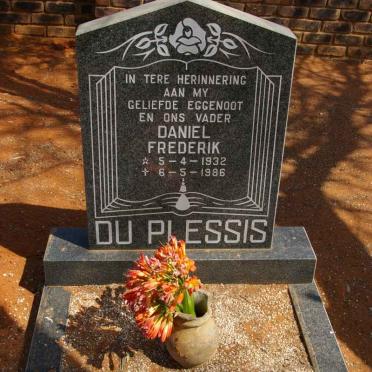 PLESSIS Daniel Frederik, du 1932-1986