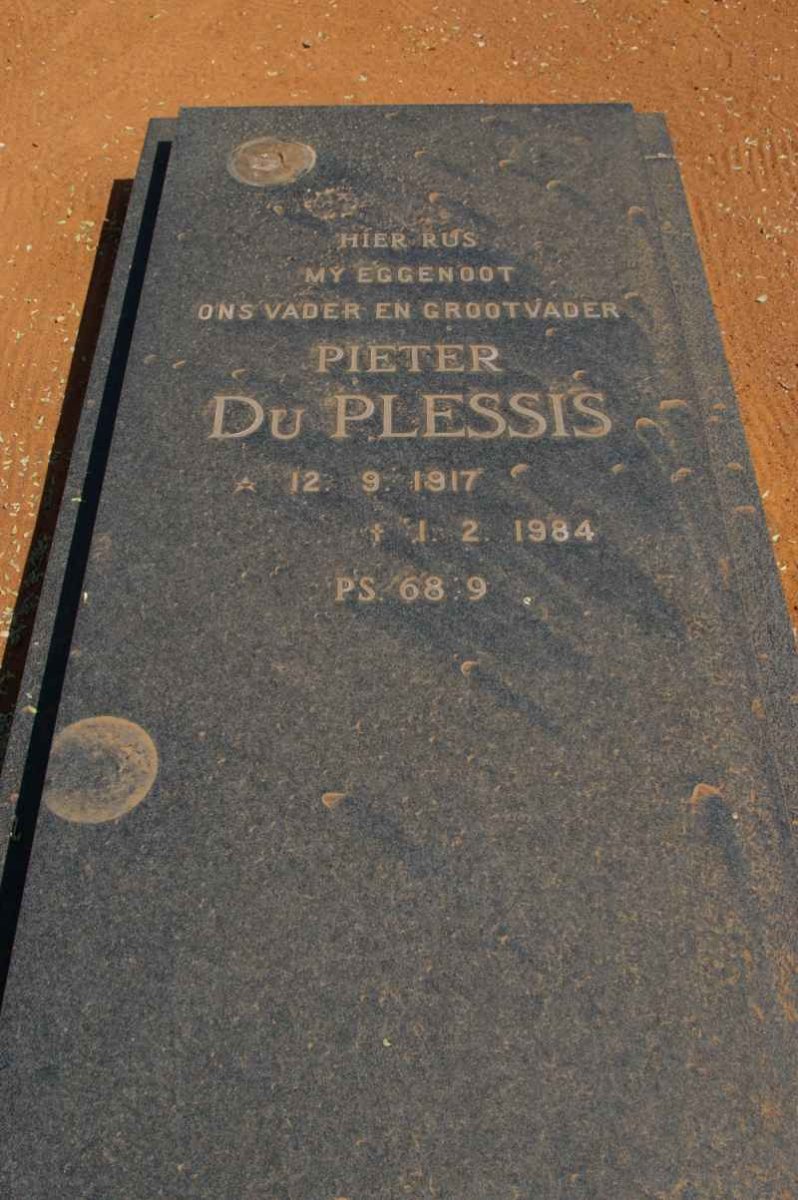 PLESSIS Pieter, du 1917-1984