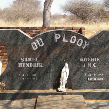 PLOOY Sarel Hendrik, du 1918-1986 &amp; J.M.C. 1919-2003