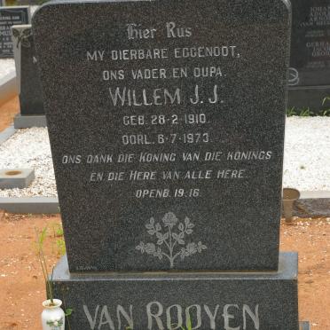 ROOYEN Willem J.J., van 1910-1973