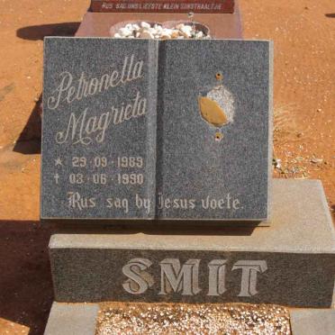 SMIT Petronella Magrieta 1989-1990