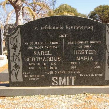 SMIT Sarel Gerthardus 1910-1978 &amp; Hester Maria 1911-1980