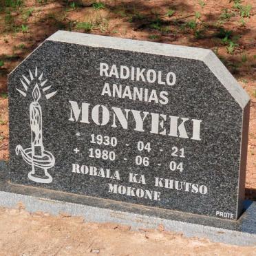MONYEKI Radikolo Ananias 1930-1980