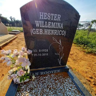 ROOYEN Hester Willemina, van nee HENRICO 1928-2010