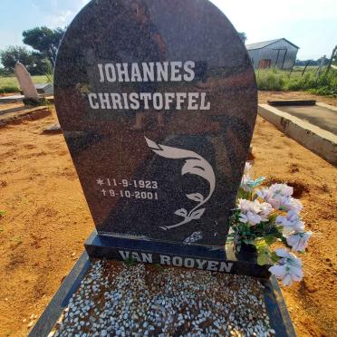 ROOYEN Johannes Christoffel, van 1923-2001