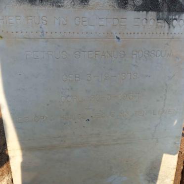 ROSSOUW Petrus Stefanus 1878-1937