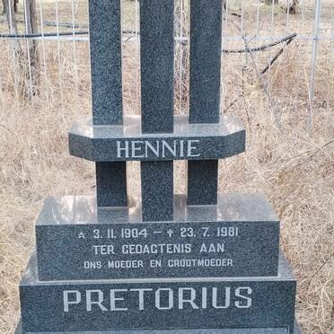 PRETORIUS Hennie 1904-1981