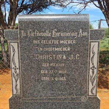 TOIT Christina J.C., du nee WIEHAHN 1894-1965