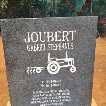 JOUBERT Gabriel Stephanus 1948-2012