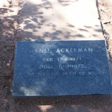 ACKERMAN Hanlie 1971-1972