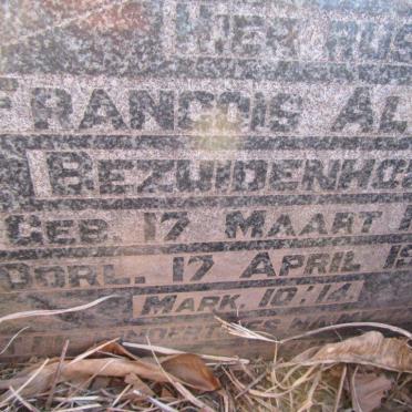 BEZUIDENHOUT Francois Alwyn 1931-1932