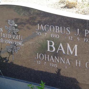 BAM Jacobus J.P. 1910-1975 &amp; Johanna H.C. 1915-