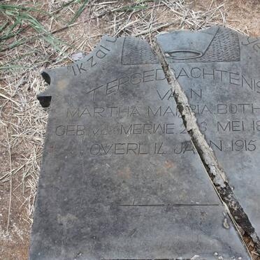 BOTHMA Martha Maria nee V.D. MERWE 1839-1915