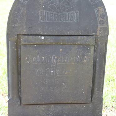 MERWE Johan Gerhardus, v.d. 1866-1925