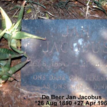 BEER Jan Jacobus, de 1890-1960