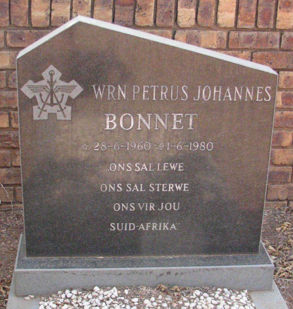 BONNET Petrus Johannes 1960-1980