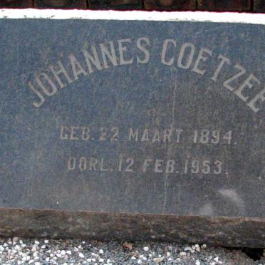 COETZEE Johannes 1894-1953