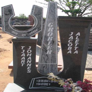 GROBLER Tjaart Johannes 1944-2002 &amp; Jacoba Aletta 194?-