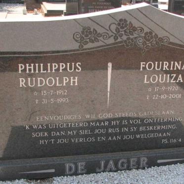 JAGER Philippus Rudolph, de 1912-1993 &amp; Fourina Louiza 1920-2001