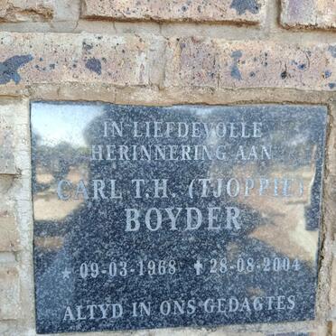 BOYDER Carl T.H. 1968-2004