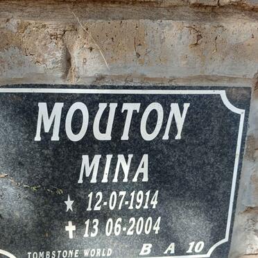 MOUTON Mina 1914-2004