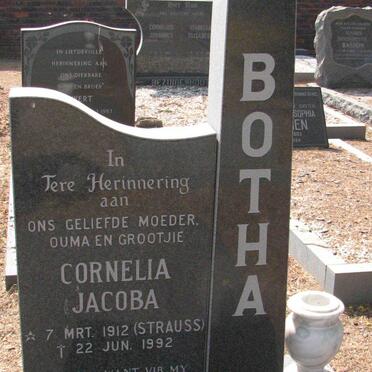 BOTHA Cornelia Jacoba nee STRAUSS 1912-1992