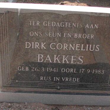 BAKKES Dirk Cornelius 1941-1983