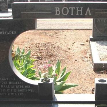 BOTHA Wessel Pieter Izak 1916-1997 &amp; Wilhelmina Johanna Dorothea Magdalena 1916-1989