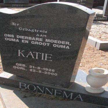 BONNEMA Katie 1926-2000