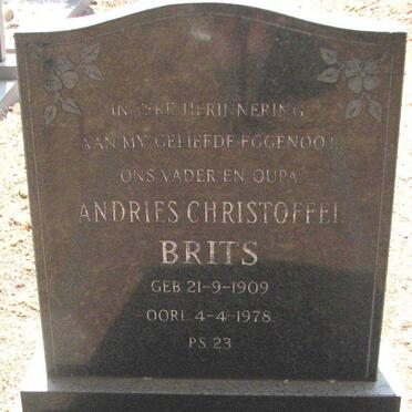 BRITS Andries Christoffel 1909-1978