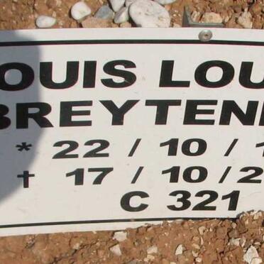 BREYTENBACH Louis Lourens 1979-2009