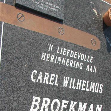 BROEKMAN Carel Wilhelmus 1959-2004 &amp; Aletta Fredrika 1954-2006