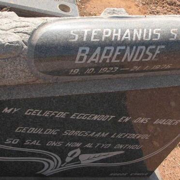 BARENDSE Stephanus S. 1923-1976