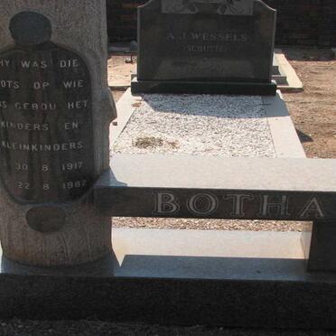BOTHA ? 1917-1982 &amp; Martha Maria KIDSON 1924-1982