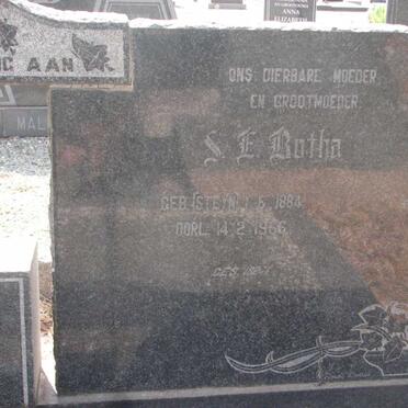 BOTHA F.J.D. 1882-1964 &amp; S.E. 1884-1966