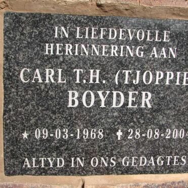 BOYDER Carl T.H. 1968-2004