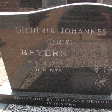 BEYERS Diederik Johannes 1924-1978