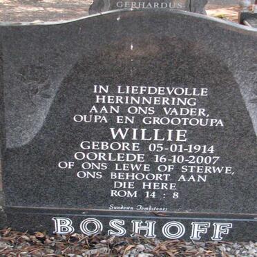 BOSHOFF Willie 1914-2007