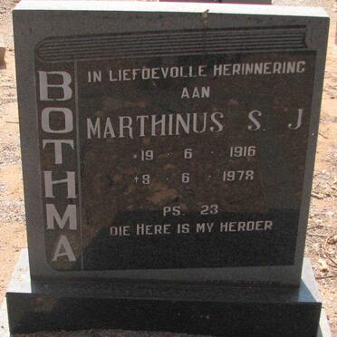 BOTHMA Marthinus S.J. 1916-1978