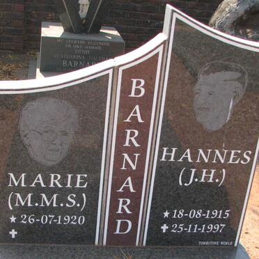 BARNARD J.H. 1915-1997 &amp; M.M.S. 1920-