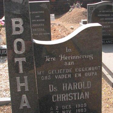 BOTHA Harold Christian 1909-1983