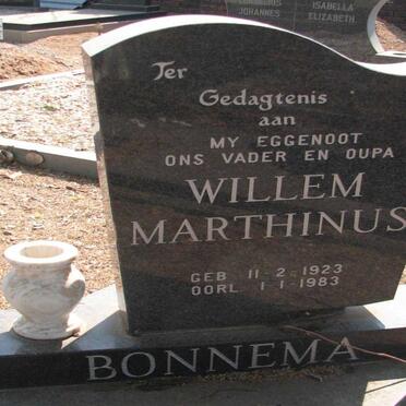 BONNEMA Willem Marthinus 1923-1983