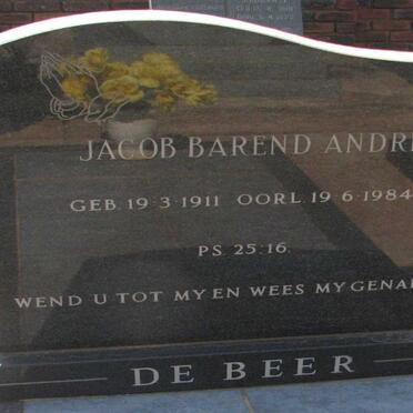 BEER Jacob Barend Andries, de 1911-1984